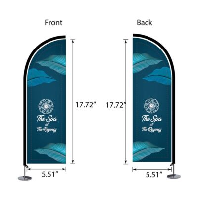 DisplaySplash Tabletop Feather Flag - Double Sided-1