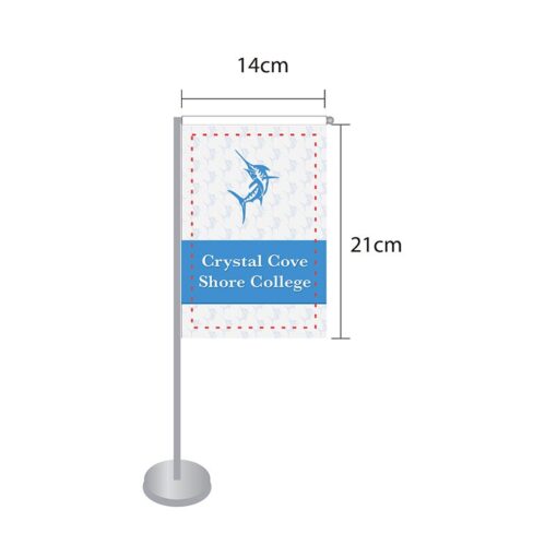 DisplaySplash Tabletop Vertical Flag - Single Sided-1