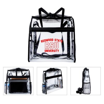 Ramsey Clear Drawstring Backpack-1