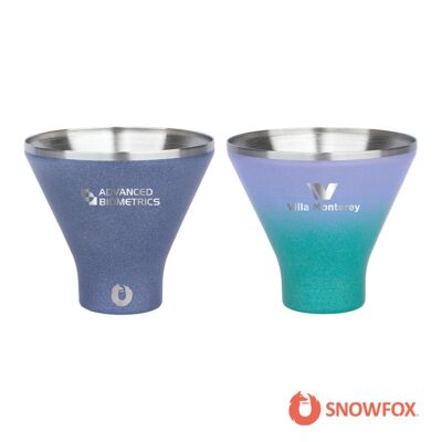 Snowfox 8 oz. Shimmer Finish Vacuum Insulated Martini Cup-1