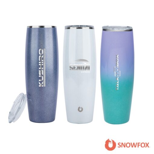 Snowfox 24 oz. Shimmer Finish Vacuum Insulated Beer Tumbler-1