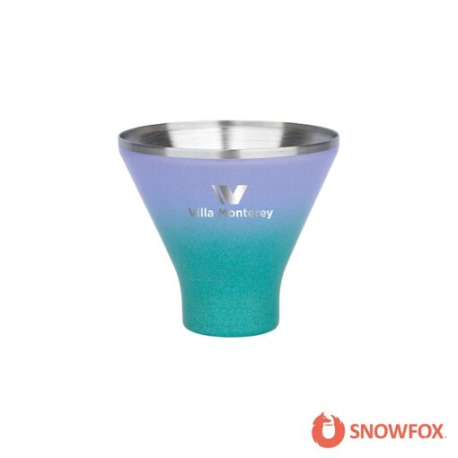 Snowfox 8 oz. Shimmer Finish Vacuum Insulated Martini Cup-3